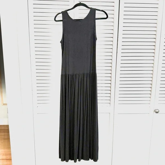 See You Monday Black Sleeveless Drop Waist Maxi Dress - Picture 1 of 5